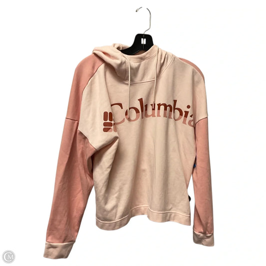 Sweatshirt Hoodie By Columbia In Pink, Size: M