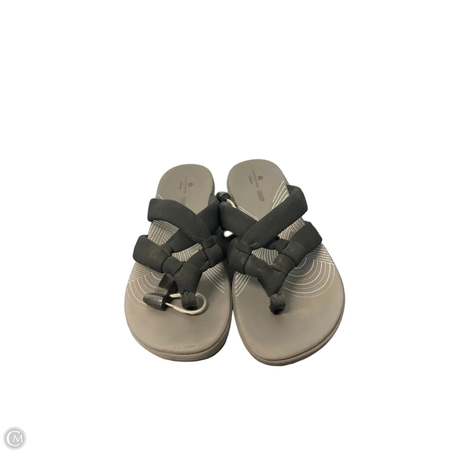 Sandals Flats By Clarks In Black, Size: 9