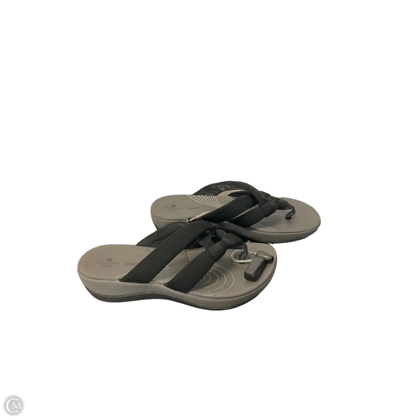 Sandals Flats By Clarks In Black, Size: 9