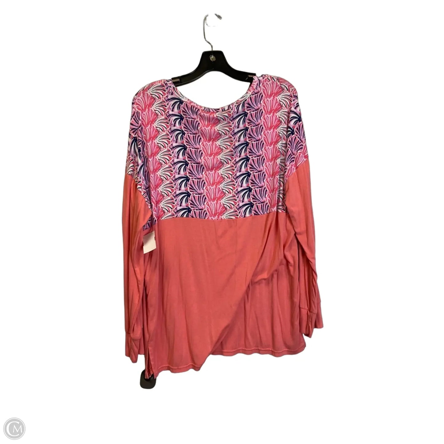 Top Long Sleeve By Simply Southern In Pink, Size: L