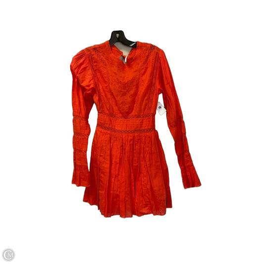 Dress Casual Midi By Free People In Orange, Size: 0