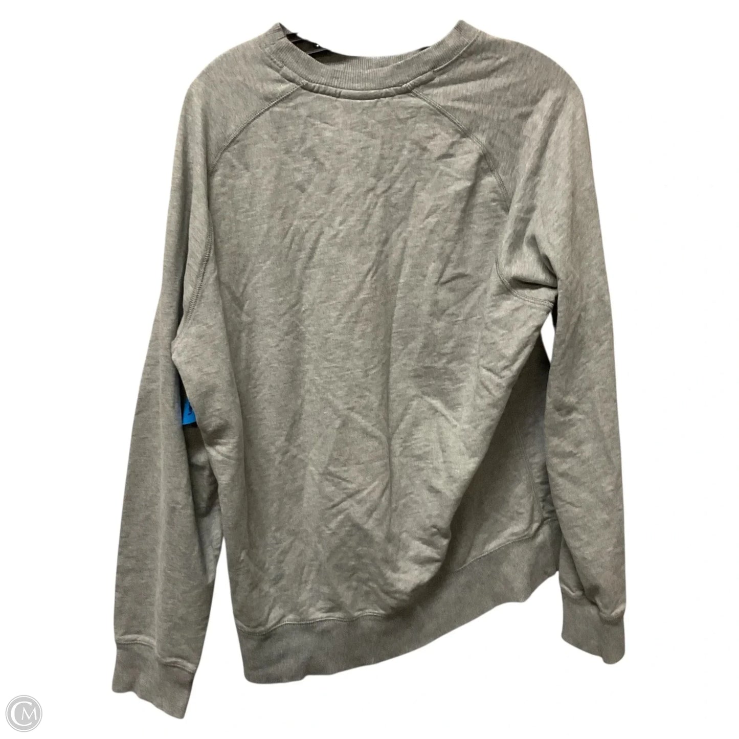 Sweatshirt Crewneck By Nike In Grey, Size: L