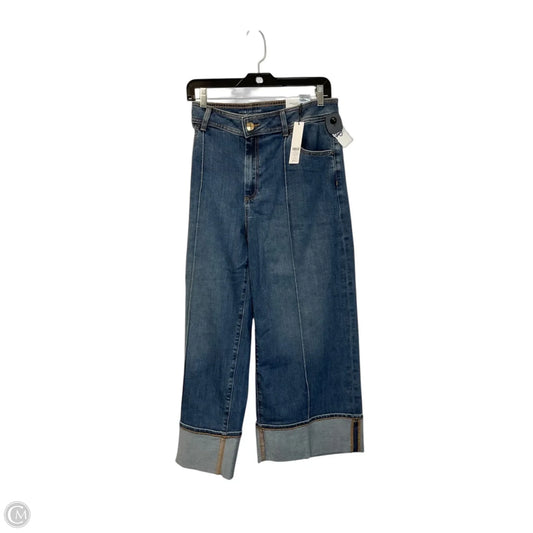 Jeans Wide Leg By Chicos In Blue Denim, Size: L