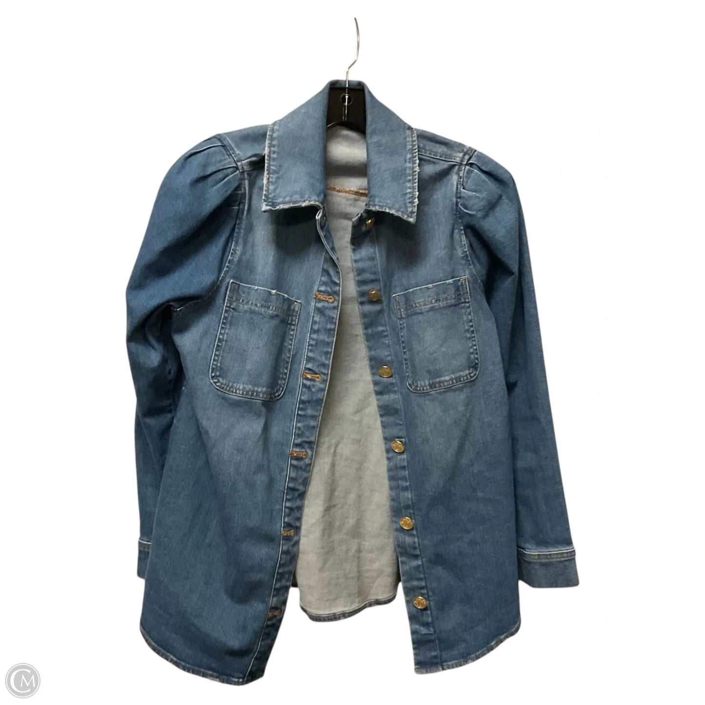 Jacket Denim By Express In Blue, Size: M