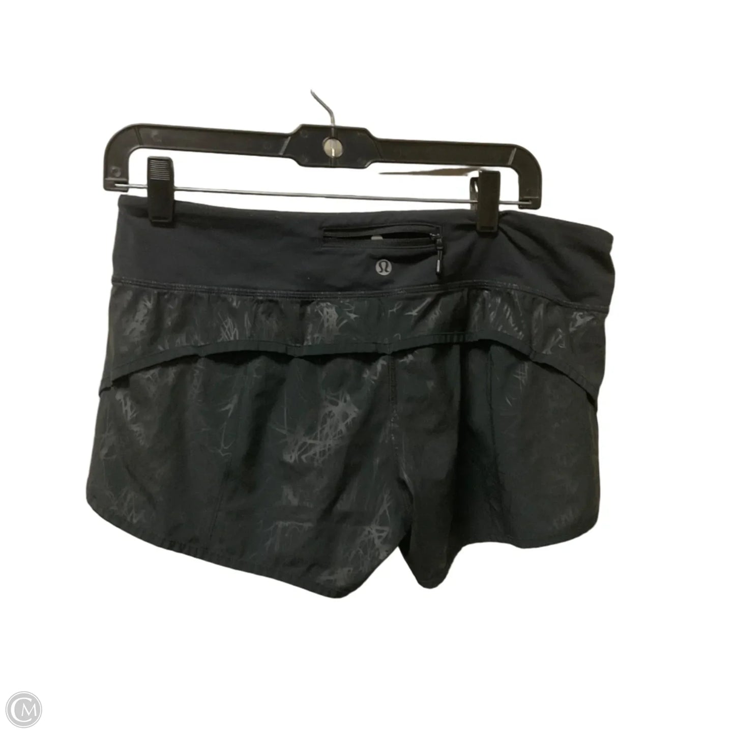 Athletic Shorts By Lululemon In Black & Grey, Size: 8