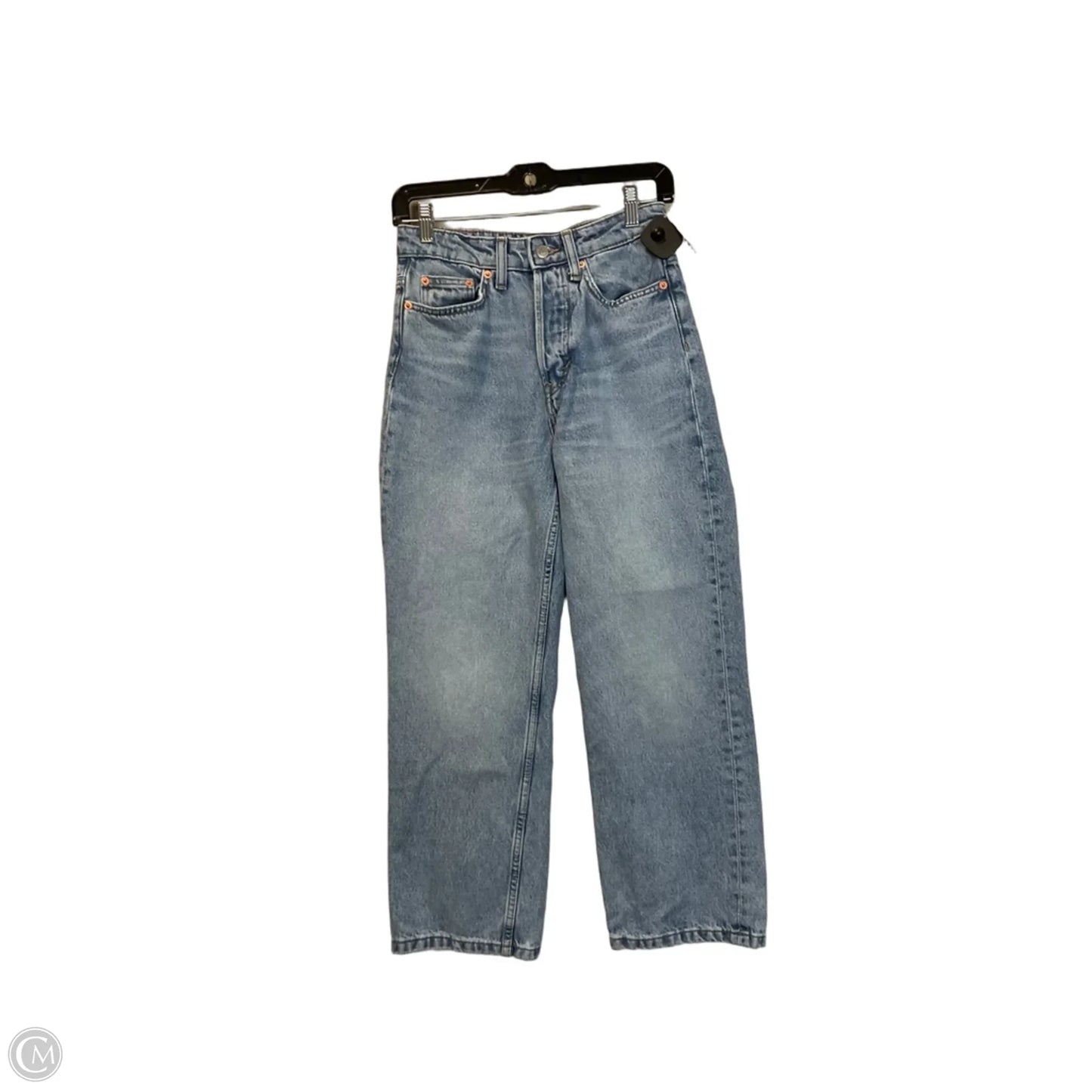 Jeans Straight By H&m In Blue Denim, Size: 4