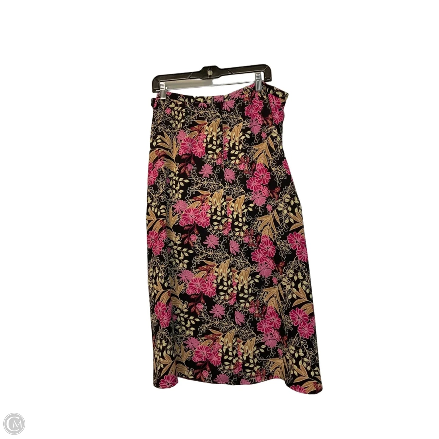 Skirt Maxi By Emma James In Black & Pink, Size: 14