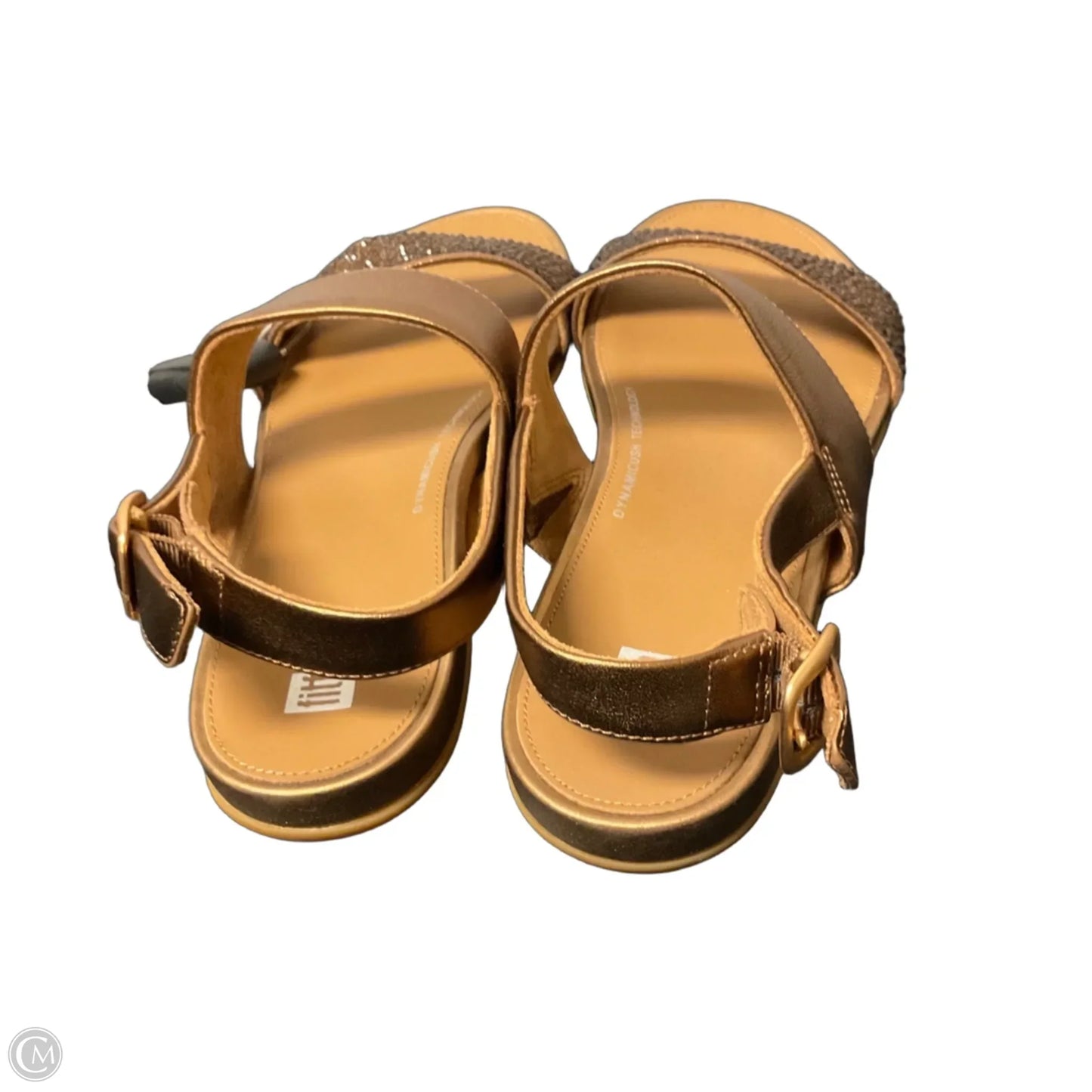 Sandals Flats By Fitflop In Gold, Size: 7