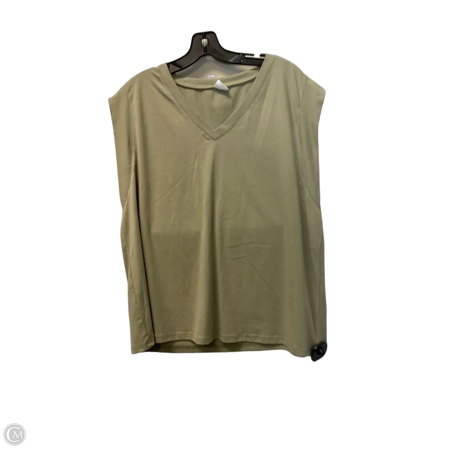 Top Sleeveless Basic By Clothes Mentor In Green, Size: Xl