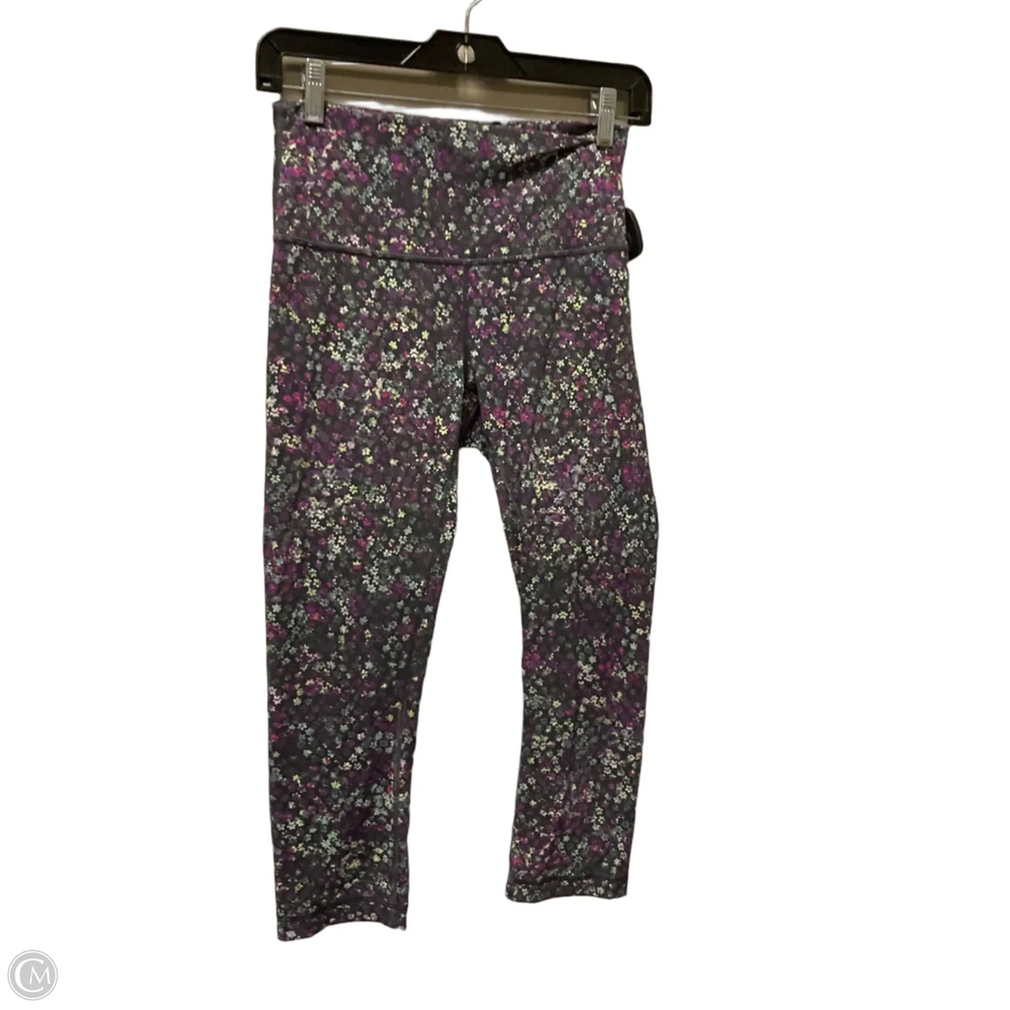 Athletic Leggings Capris By Lululemon In Floral Print, Size: 8