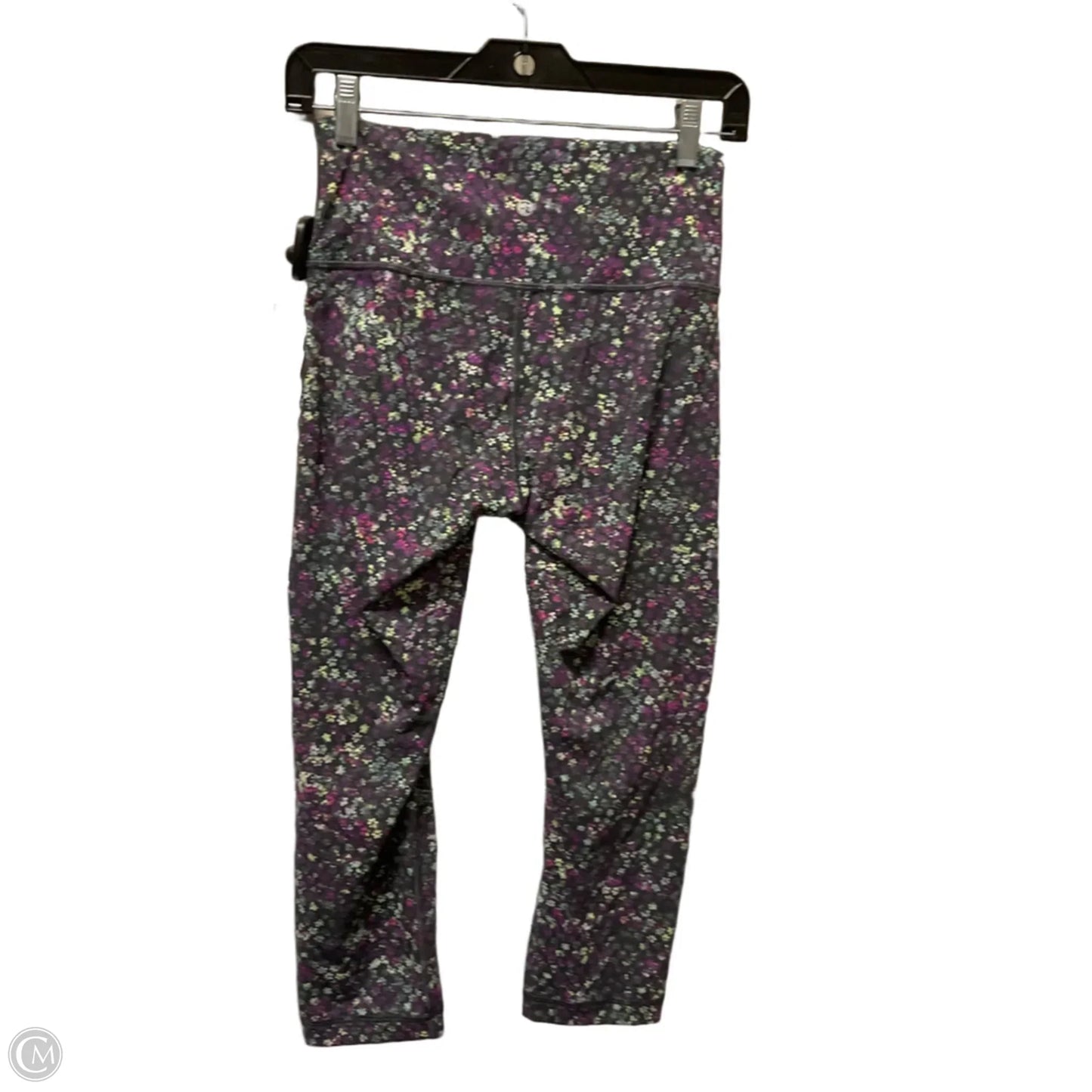Athletic Leggings Capris By Lululemon In Floral Print, Size: 8