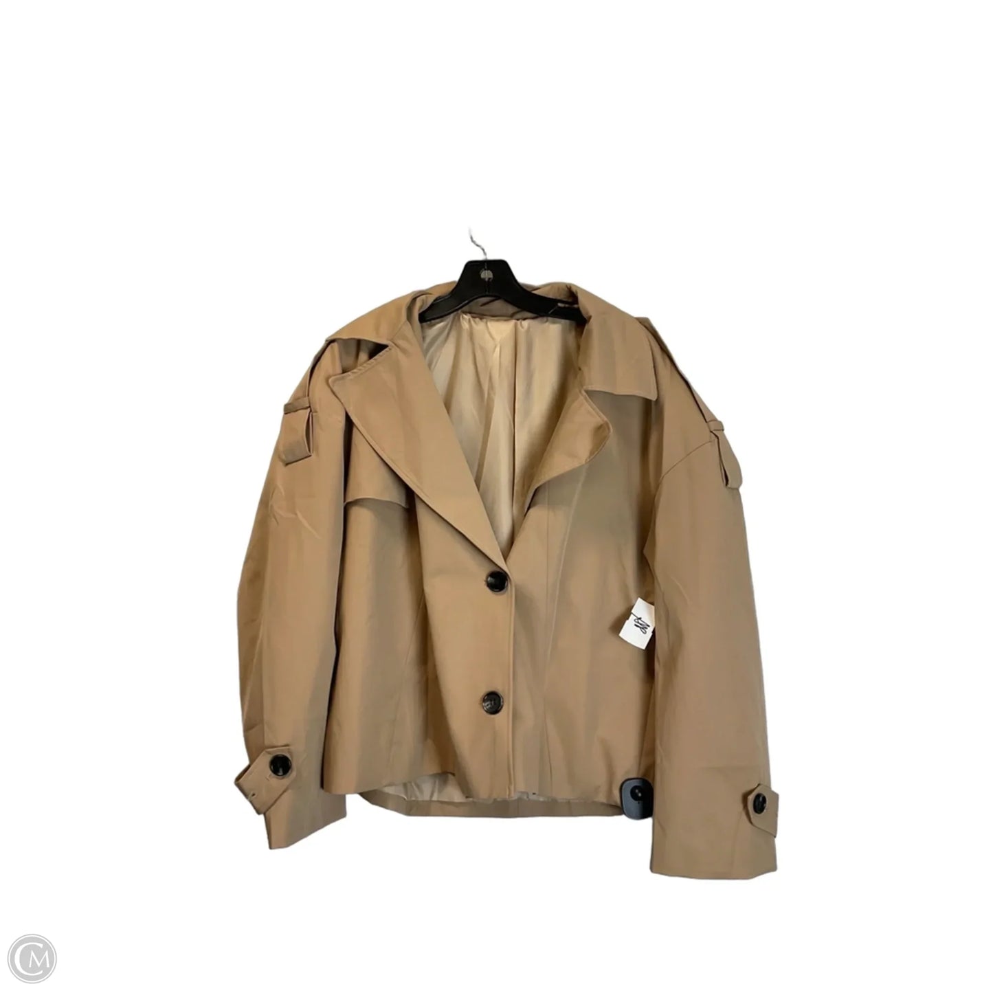 Coat Peacoat By Clothes Mentor In Brown, Size: Xl
