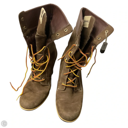 Boots Ankle Heels By Timberland In Brown, Size: 7