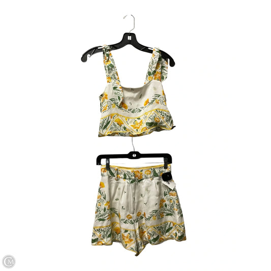 Shorts Set By Antonio Melani In Green & Yellow, Size: 0