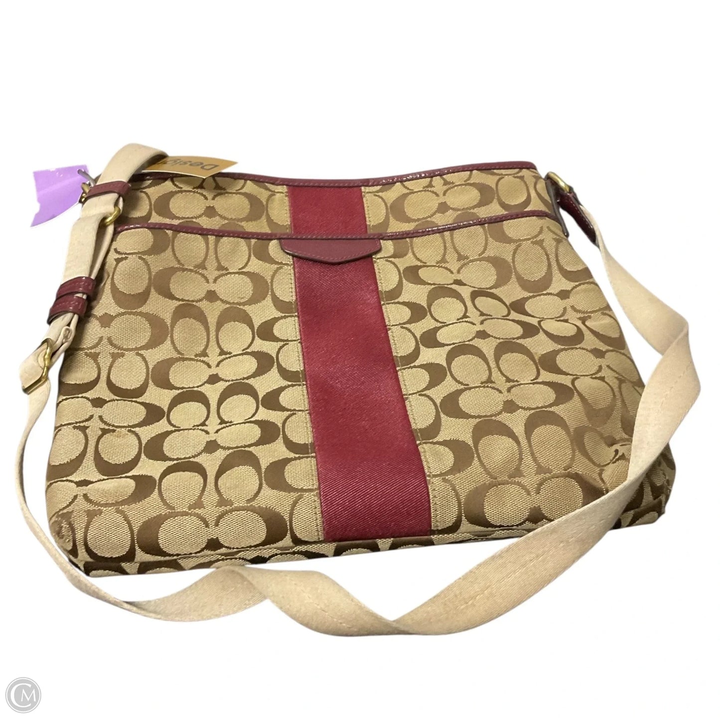 Crossbody Designer By Coach, Size: Medium