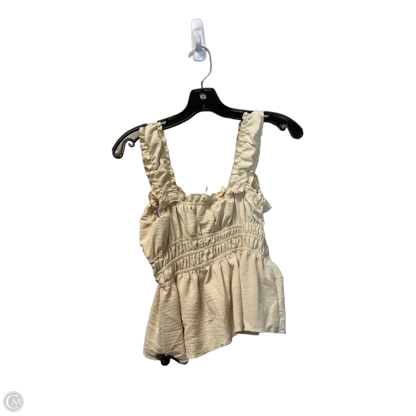 Top Sleeveless By Clothes Mentor In Cream, Size: M