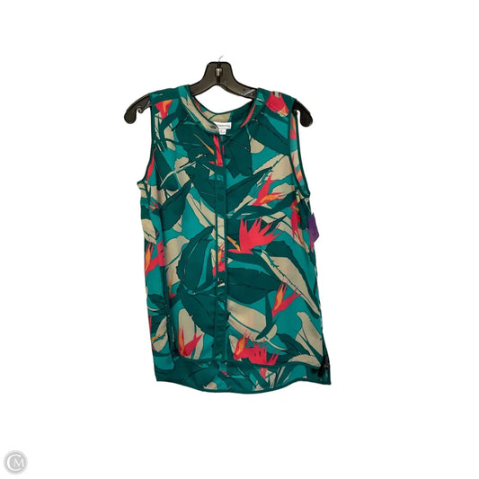 Top Sleeveless By Liz Claiborne In Green, Size: S