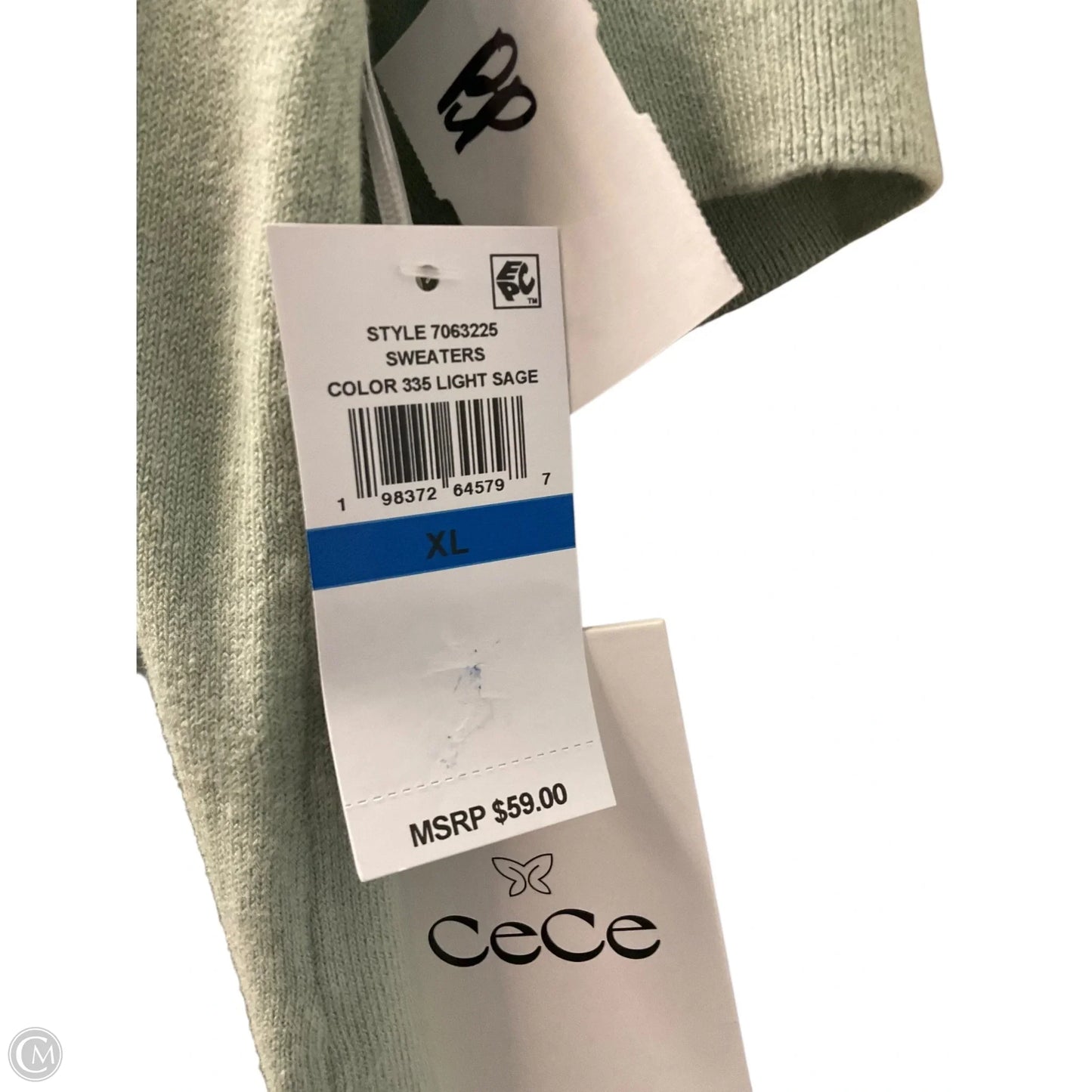 Top Short Sleeve By Cece In Green, Size: Xl