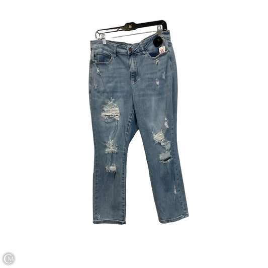 Jeans Boyfriend By Judy Blue In Blue Denim, Size: 16