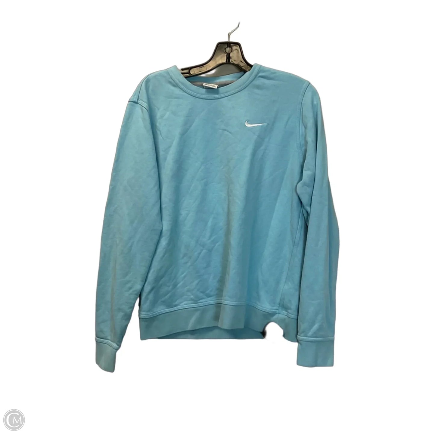 Sweatshirt Crewneck By Nike In Blue, Size: M