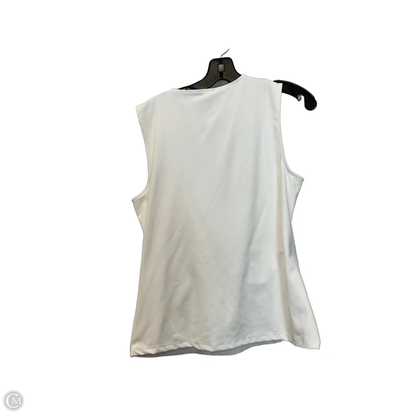 Top Sleeveless By Ann Taylor In White, Size: L
