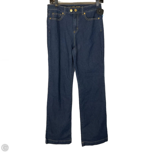 Jeans Straight By Michael By Michael Kors In Blue Denim, Size: 4