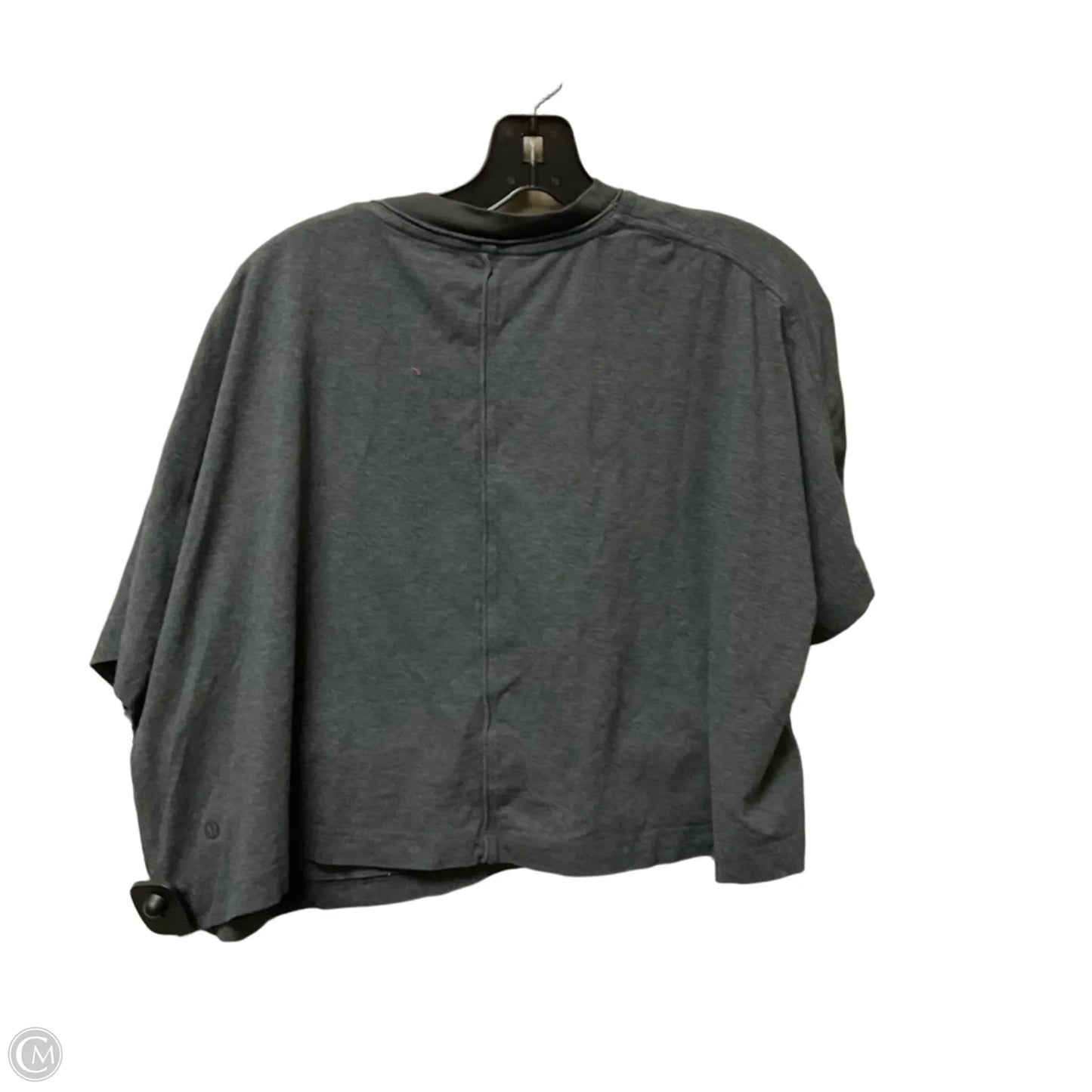 Top Short Sleeve By Lululemon In Grey, Size: M