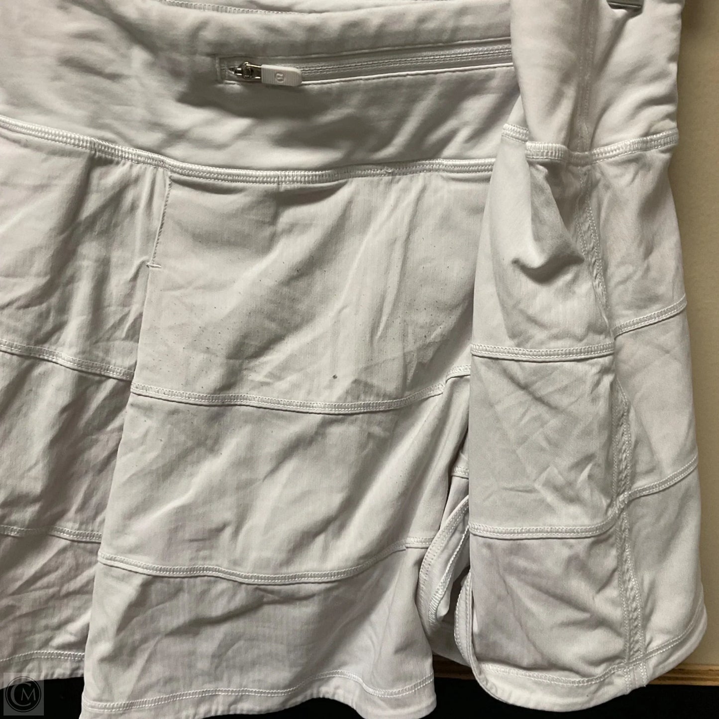 Athletic Skort By Lululemon In White, Size: L