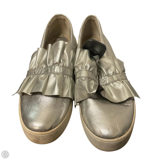 Shoes Designer By Michael Kors In Silver, Size: 10