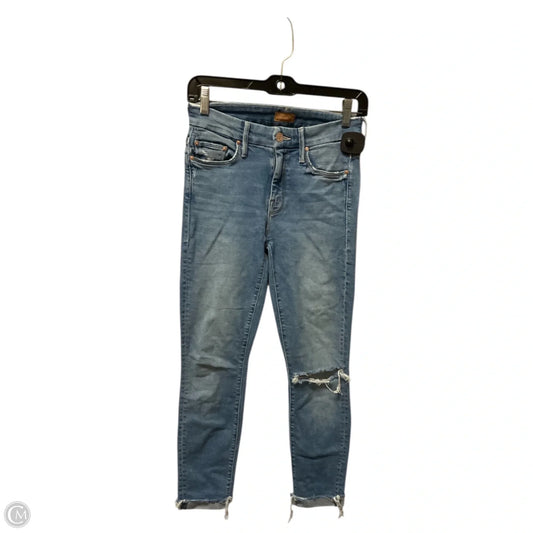 Jeans Straight By Mother In Blue, Size: 0