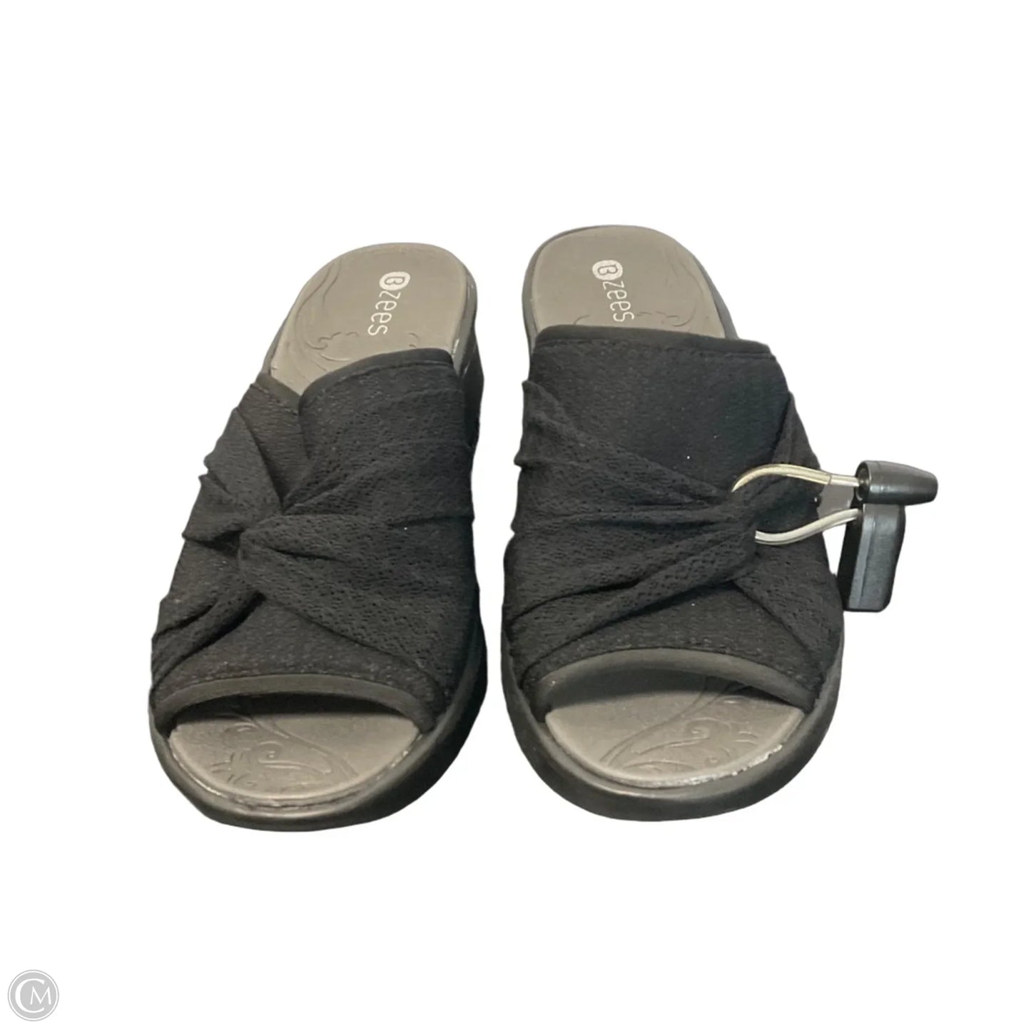 Sandals Heels Platform By Bzees In Black, Size: 7