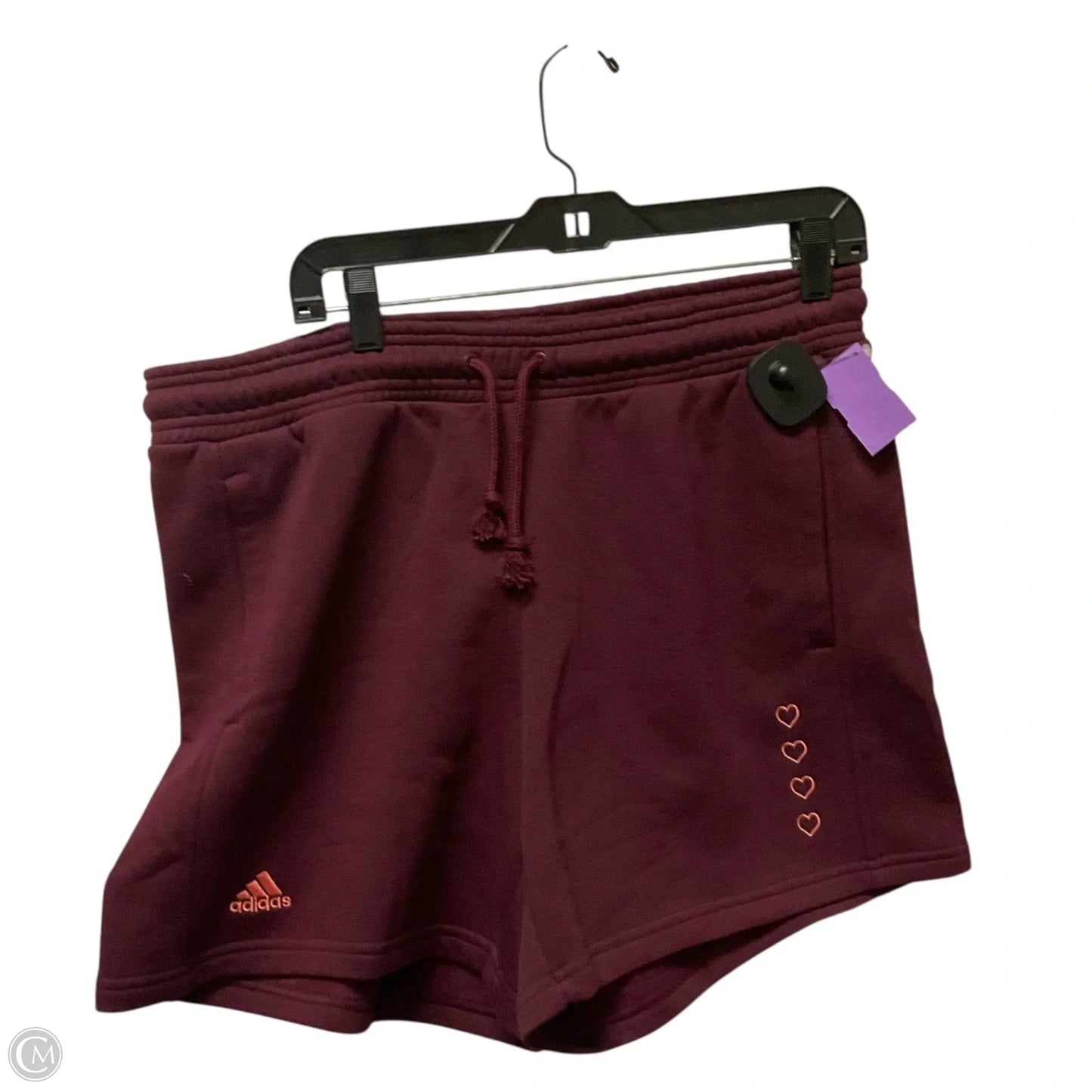 Shorts By Adidas In Red, Size: L