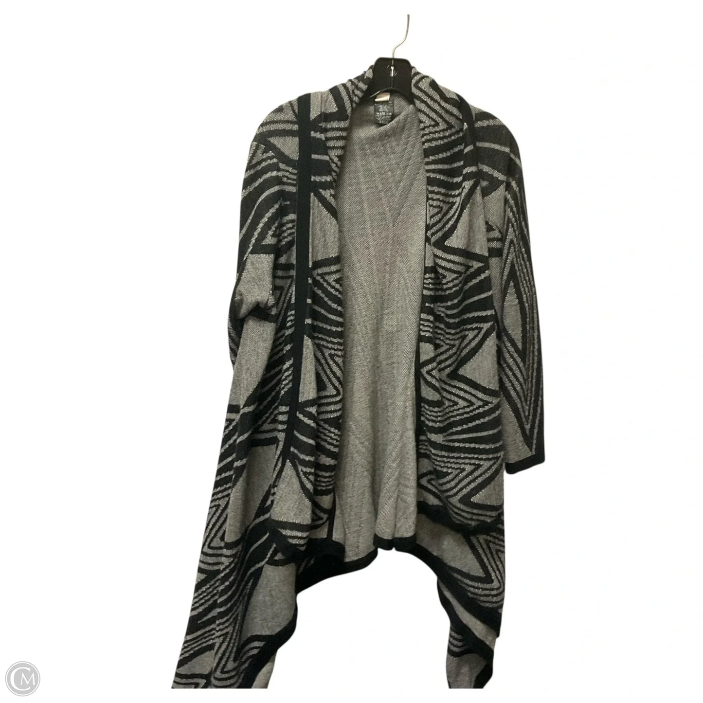 Cardigan By Moth In Black & Grey, Size: M