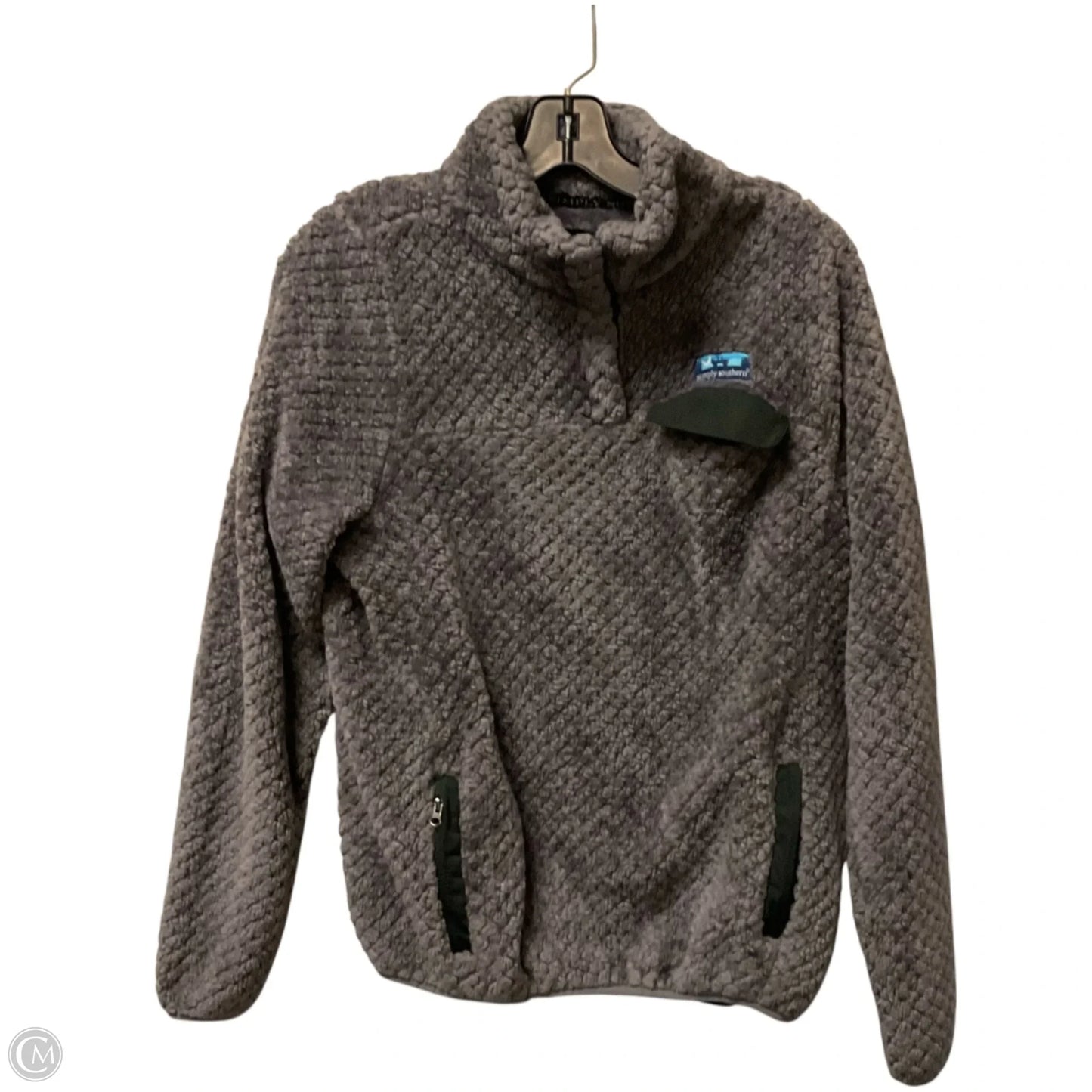 Jacket Fleece By Simply Southern In Purple, Size: S