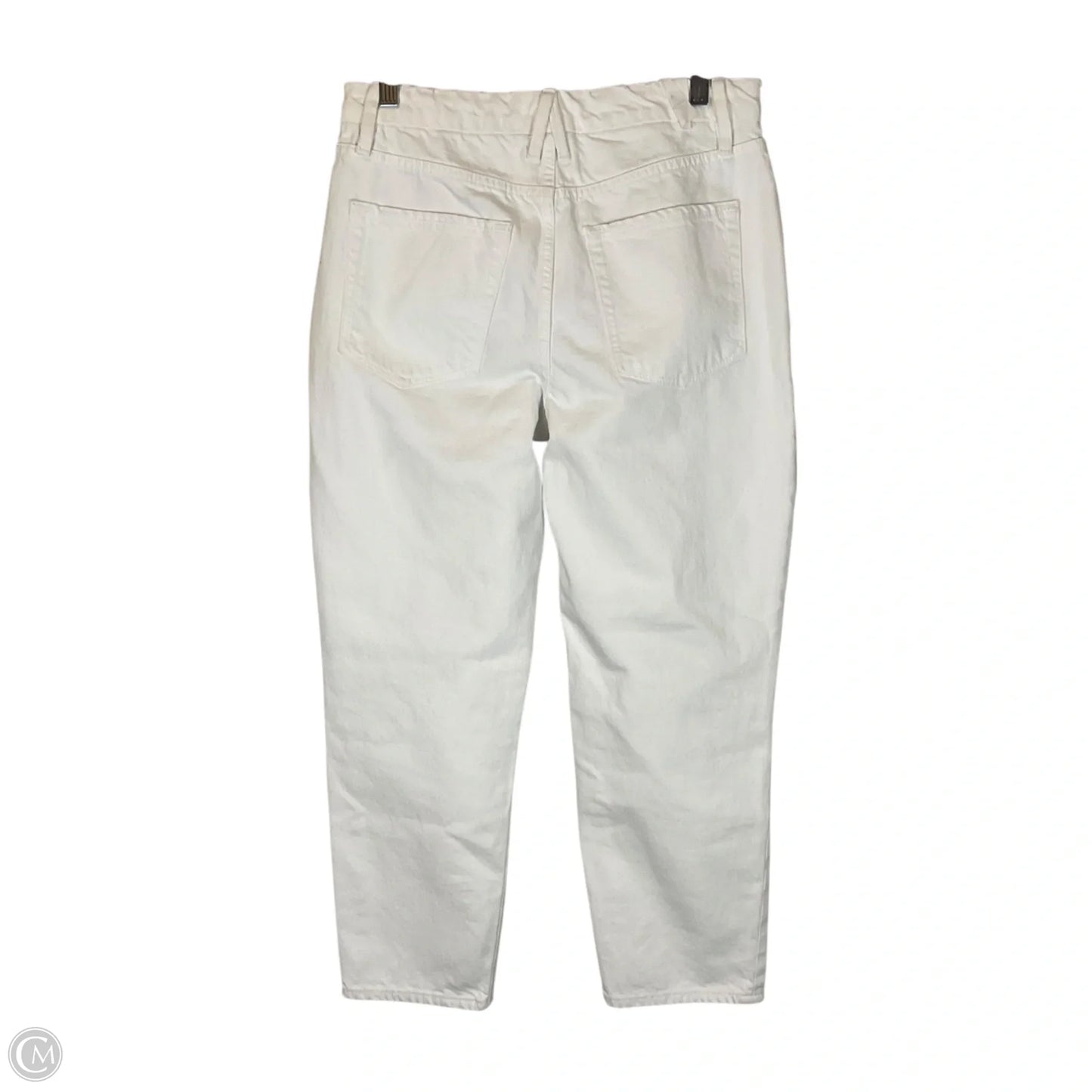 Jeans Straight By Good American In White Denim, Size: 6