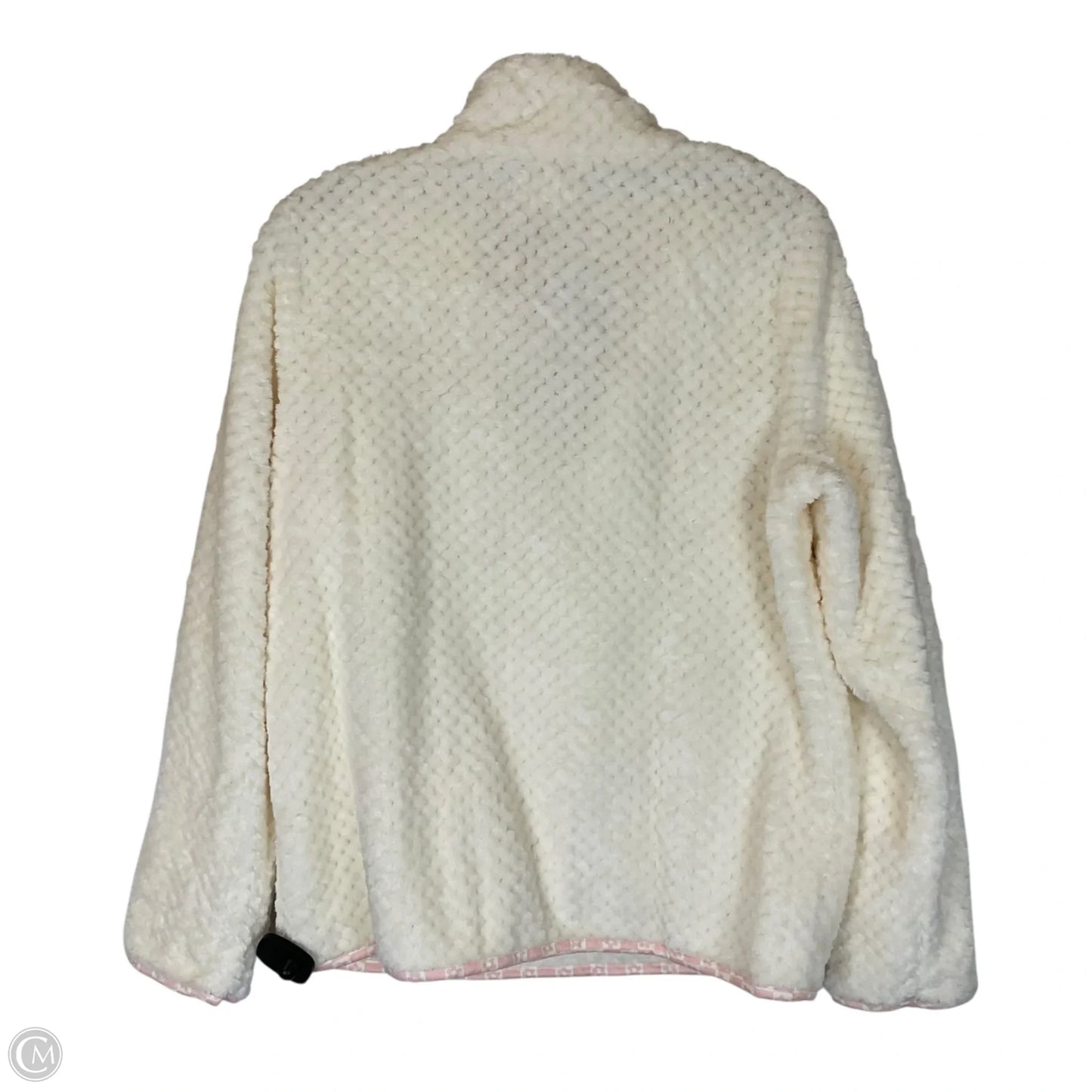 Jacket Fleece By Simply Southern In Cream, Size: S