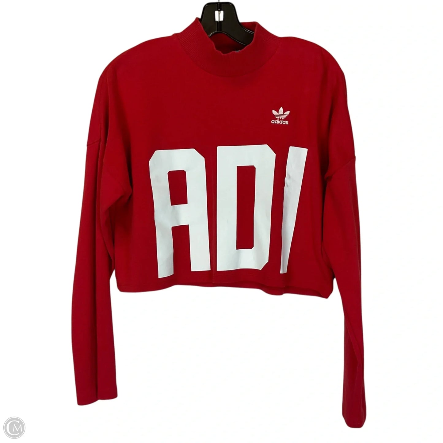Top Long Sleeve Basic By Adidas In Red, Size: Xs