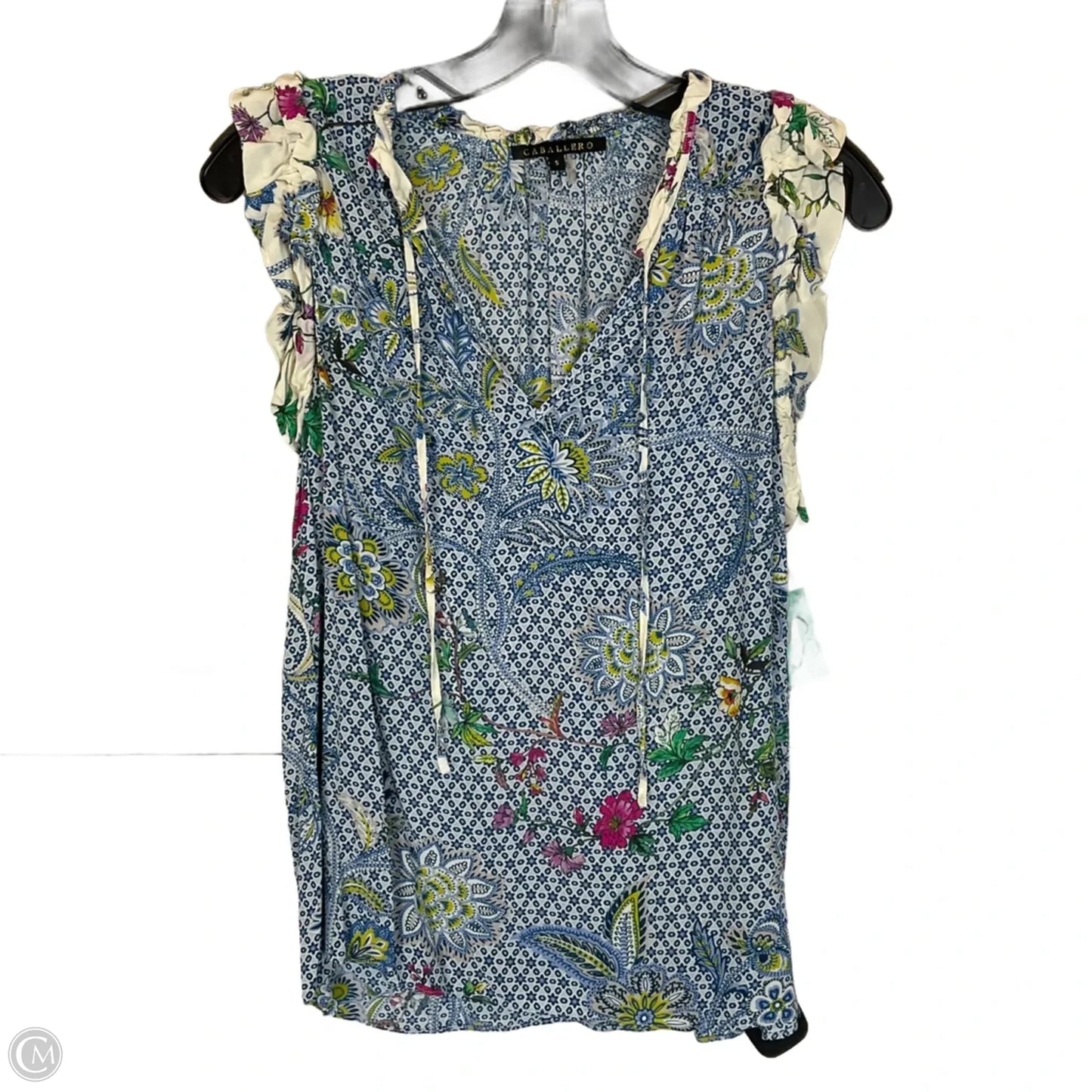 Top Sleeveless Basic By Caballero In Blue, Size: S