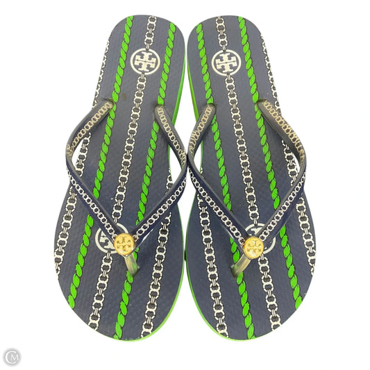 Shoes Designer By Tory Burch In Green, Size: 7