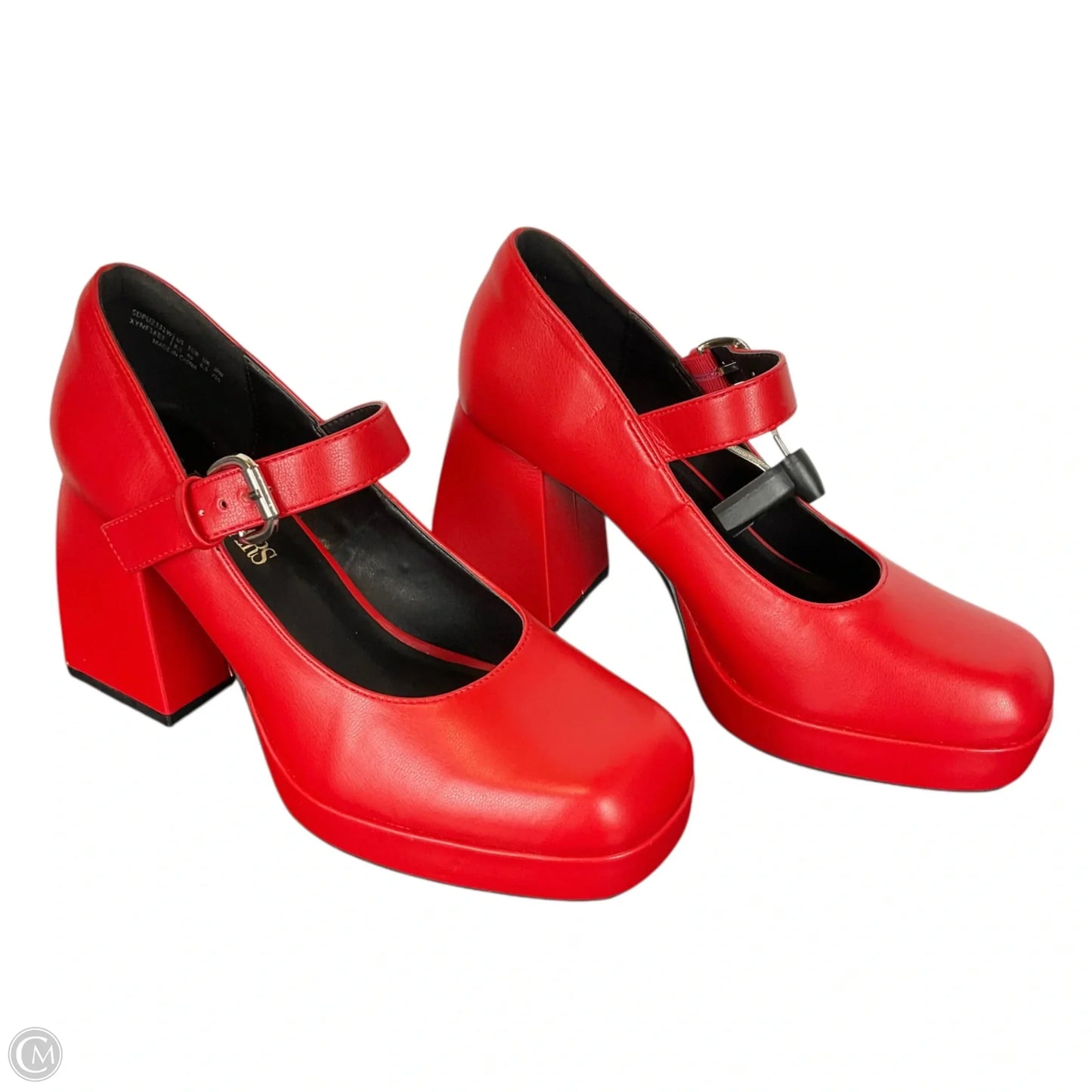 Shoes Heels Block By Dream Pairs In Red, Size: 8.5