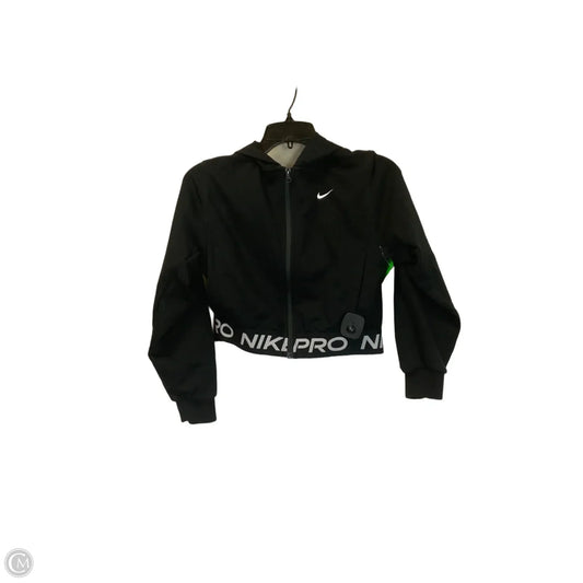 Athletic Jacket By Nike In Black, Size: L