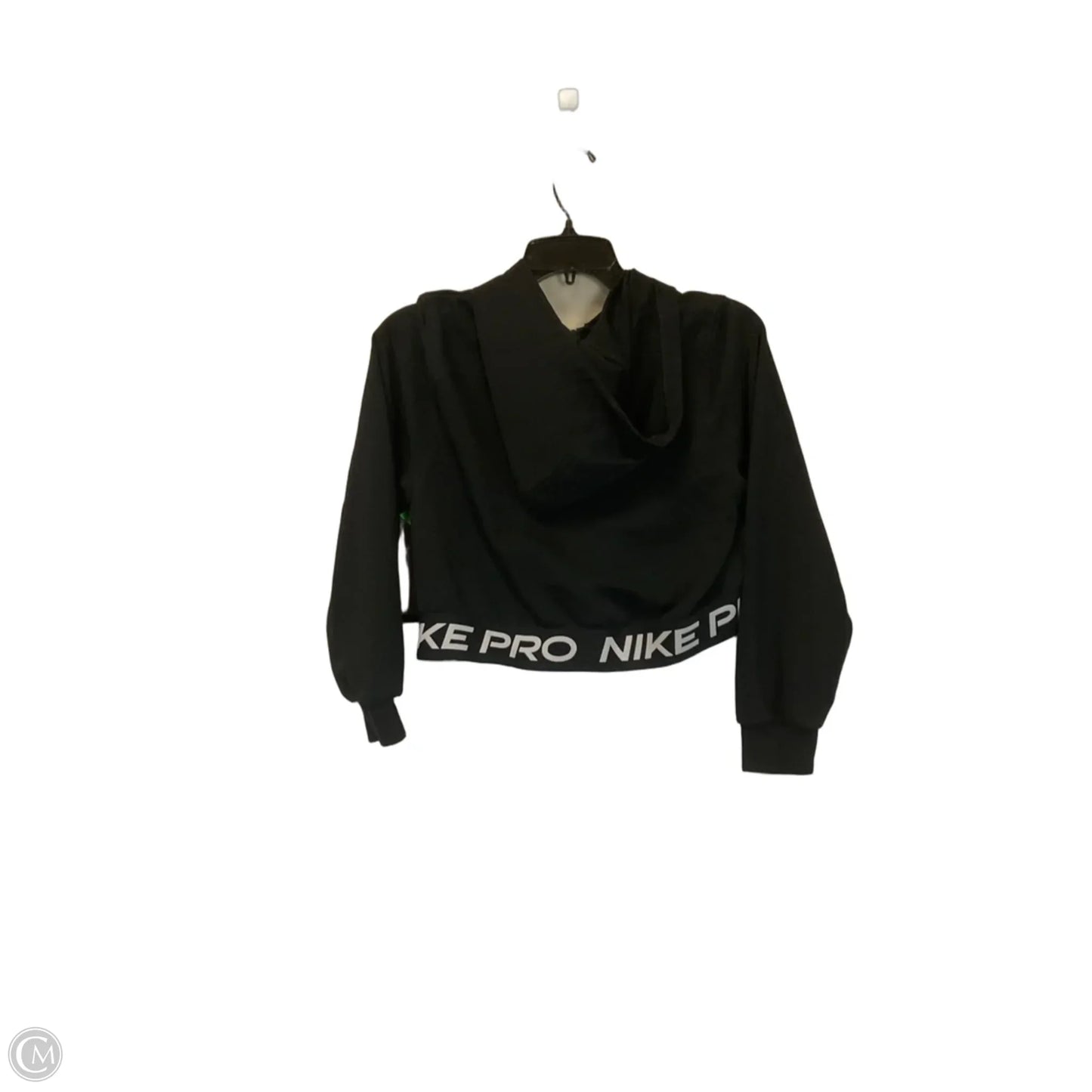 Athletic Jacket By Nike In Black, Size: L