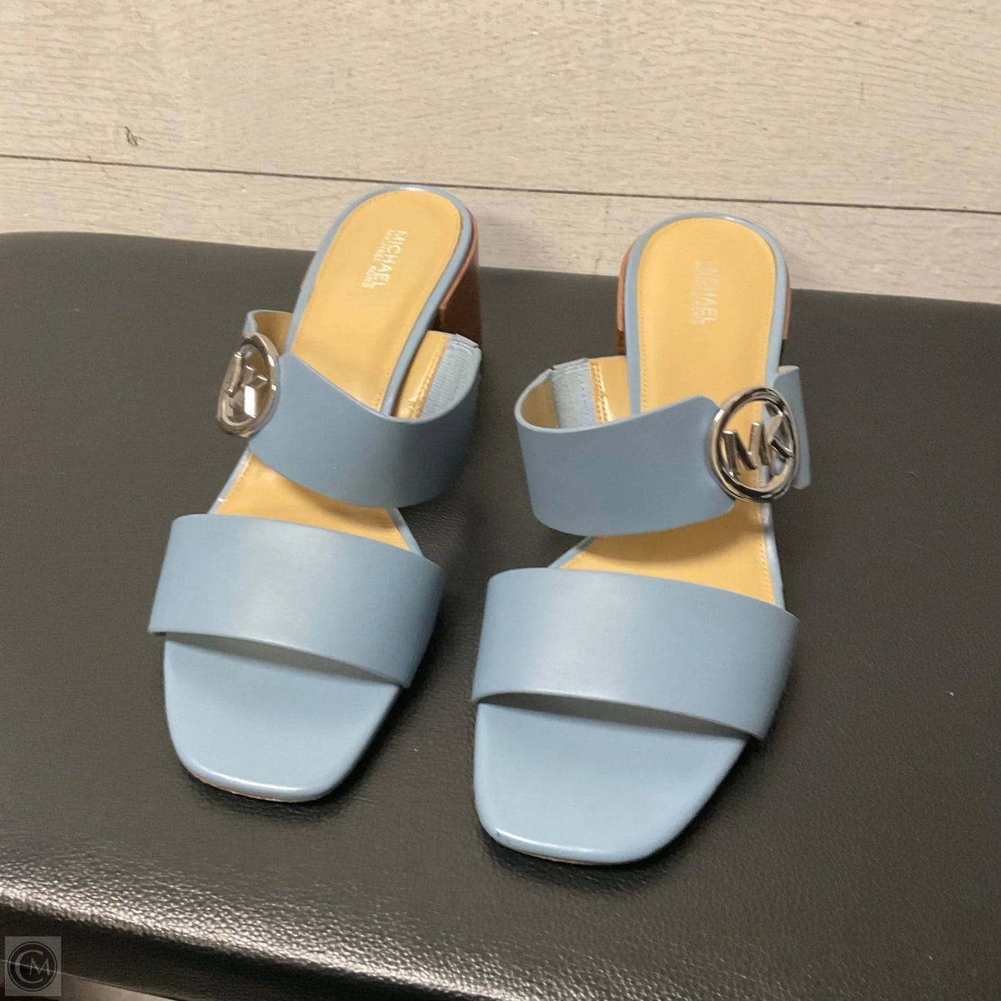 Sandals Designer By Michael Kors In Blue, Size: 10