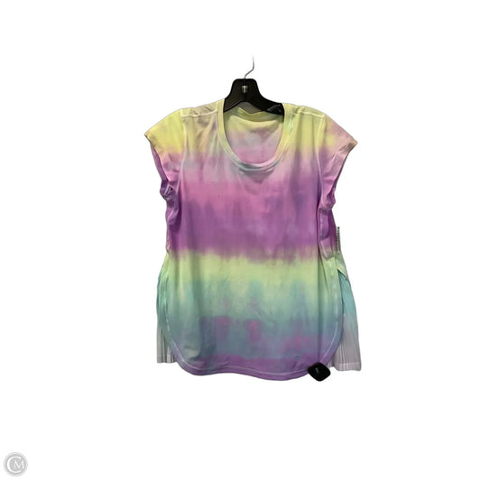 Athletic Top Short Sleeve By Lululemon In Multi-colored, Size: 6
