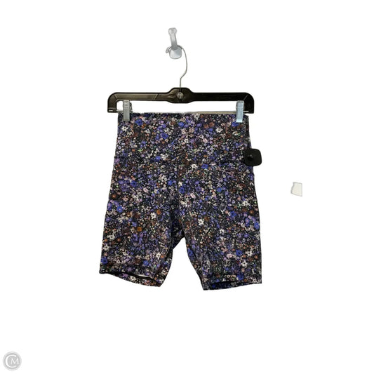 Athletic Shorts By Lululemon In Floral Print, Size: 6
