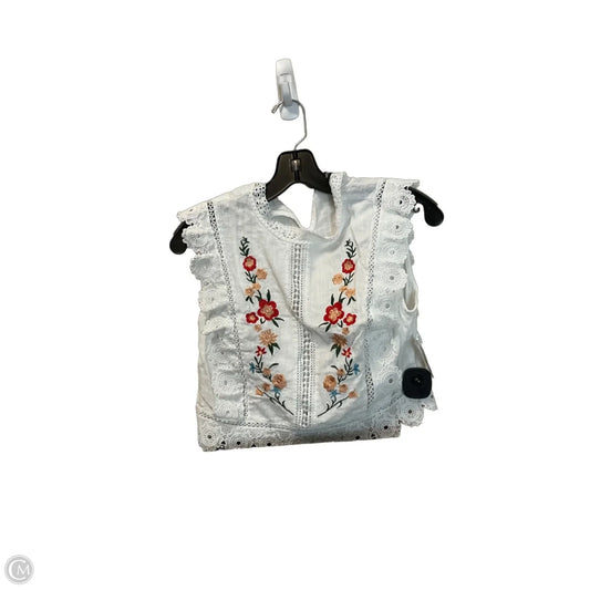 Top Sleeveless Basic By Shein In White, Size: M