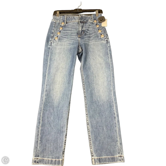 Jeans Straight By White House Black Market In Blue Denim, Size: 2