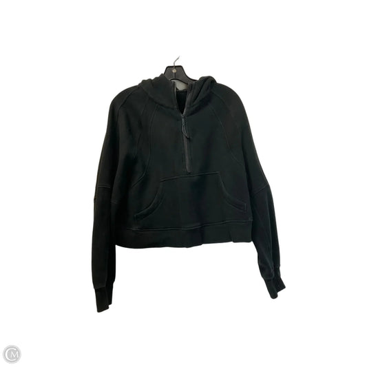 Athletic Jacket By Lululemon In Black, Size: M