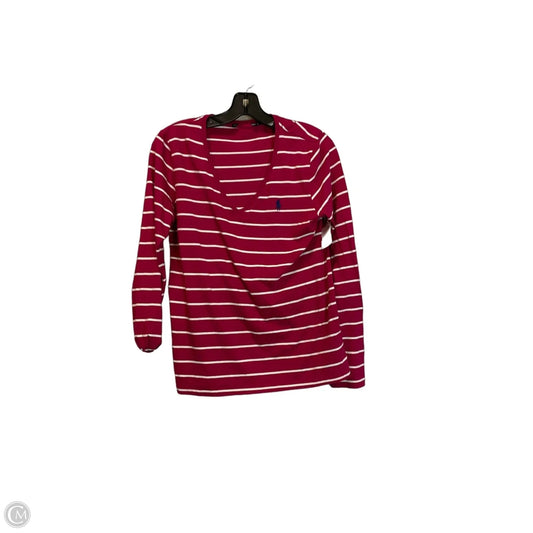 Top Long Sleeve Basic By Ralph Lauren In Pink, Size: M