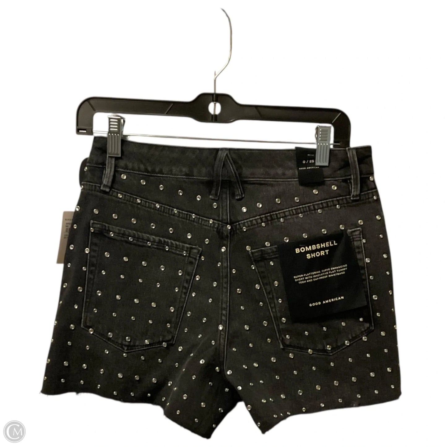 Shorts By Good American In Black Denim, Size: Xs